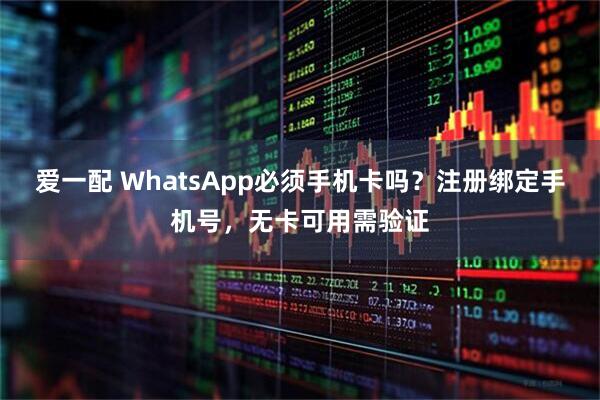 爱一配 WhatsApp必须手机卡吗？注册绑定手机号，无卡可用需验证